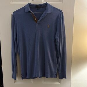 Polo by Ralph Lauren Men's Blue Long Sleeve Shirt